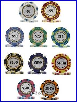 Bulk 500 Monte Carlo 14 gr Clay Composite Poker Chips-Pick Your Denominations