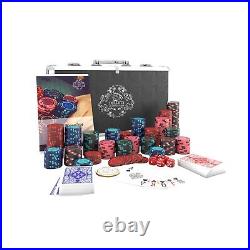 Bullets Playing Cards Poker case with 300 Clay Poker Chips Corrado Without