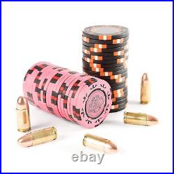 Bullets Playing Cards Poker case with 300 Clay Poker Chips Corrado Without