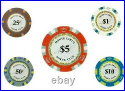 CASH GAME Monte Carlo Poker Chips Bulk Perfect Breakout for. 25/. 50 Blinds NEW