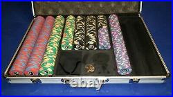 CPC/ASM 534 real clay custom casino quality poker chips withaluminum case