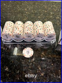 Cash Currency Poker Chips, 5 BOXES(3-5's, 1-1's, 1-$25) Clay Poker Chips 14grams