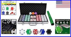 Casino Poker Chip Set 400 PCS Aluminum Case High Quality Clay Chips