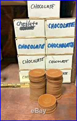 Clay Poker Chips 10 Gram Used 8,565 ea. $1, $2.50, $5, $25, $100