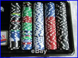 Clay Poker Chips Set with Case -New 500 chips 11g