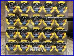 Crystal Park Casino -Poker Chip Set Sharp Clay Paulson Leaded Hat & Cane