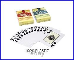 DA VINCI Set of 500 11.5 Gram 6-Spot Clay Composite Poker Chips with Upgraded