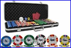 DA VINCI Unicorn All Clay Poker Chip Set with 500 Authentic Casino Weighted