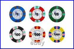 DA VINCI Unicorn All Clay Poker Chip Set with 500 Authentic Casino Weighted 8