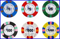 DA VINCI Unicorn All Clay Poker Chip Set with 500 Authentic Casino Weighted 9 Gr