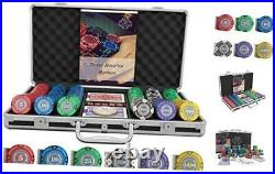 Designer Poker Case Tony Deluxe Poker Set with 300 Clay Poker Chips