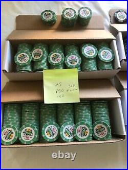 Dunes POKER CHIPS Commemorative 9 gram Clay Composite LOT of 979 chips