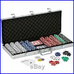 Fat Cat 11.5 Gram Texas Hold &39em Clay Poker Chip Set With Aluminum Case, 500