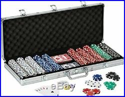 Fat Cat 11.5 Gram Texas Hold'em Clay Poker Chip Set with Aluminum Case 500 S