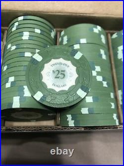 Full Set Of Sidepot BCC Protege Clay Poker Chips $1/$5/$25/$100 Discontinued