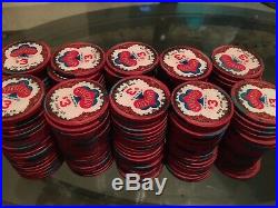 Garden City 200 Clay Poker Chips Rare