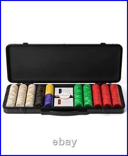 Godel 14g Clay Poker Chips Set for Texas 500 Chips With Numbered Values