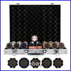 HEITOK High-End Clay Poker Chips Set with Deluxe Carrying Case-Elevate Your Game