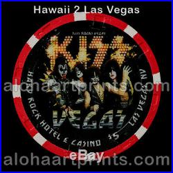 Hard Rock Casino KISS $5 Paulson Clay Poker Chip VERY RARE