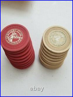 Illegal Gambling Chips Casino Kentucky CLUB 1940's Poker Clay