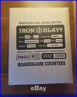 Iron Clays 200 ct Game Counters/Poker chips (Roxley Games, kickstarter)