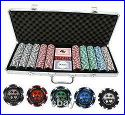JP Commerce 500 Piece Pro Poker Clay Poker Set