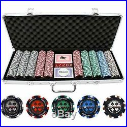 JP Commerce 500 Piece Pro Poker Clay Set Sports Outdoors Sets Equipment Casino