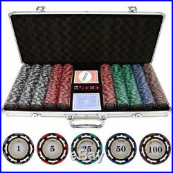 JP Commerce 500 Piece Z-Pro Clay Poker Chips Sports Outdoors Equipment Casino