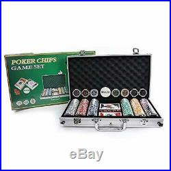 KAILE Clay Poker Chips Set 300 PCS Heavy Duty 13.5 Gram Chips Texas Holdem Cards
