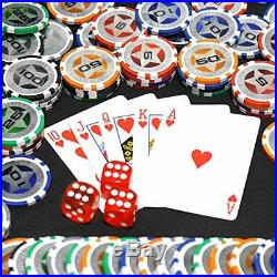 KAILE Clay Poker Chips Set Heavy Duty 13.5 Gram Chips Texas Holdem (300pcs)