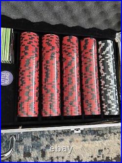 Kawasaki Limited Edition Poker Set Clay Chips Aluminium case With Keys Unopened