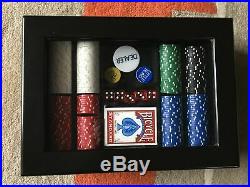 Las Vegas Classics Modern Poker Boxes Set. Includes 490 Clay Chips-125 are New