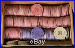 Lot 363 Vintage Clay Monogram DO Casino Gambling Poker Chip Possible Illegal