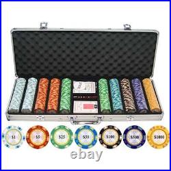 Monte Carlo 500 Piece 13.5g Clay Poker Chip Set