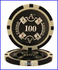 Mrc Poker 1000pcs 14g Laser Graphic Ace Casino Poker Chips Set With Alum Case