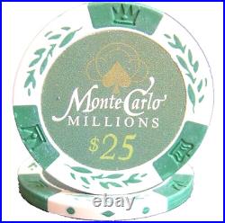 Mrc Poker 600pcs 14g Monte Carlo Millions Poker Chips Set With Acrylic Case
