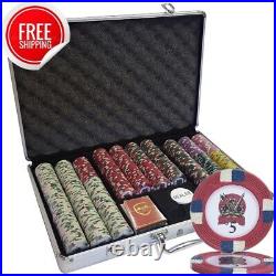 Mrc Poker 650pcs 14g Clay Knights Poker Chips Set With Alum Case