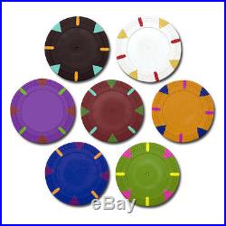 NEW 1000 Blank Triangle and Stick 13.5 Gram Clay Poker Chips Pick Your Colors