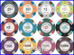 NEW 1000 PC Poker Knights 13.5 Gram Clay Poker Chips Bulk Lot Mix or Match Chips