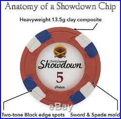 NEW 1000 PC Showdown 13.5 Gram Clay Poker Chips Bulk Lot Mix or Match Chips