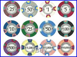 NEW 300 PC Milano Pure Clay 10 Gram Poker Chips Bulk Lot Pick Your Denominations