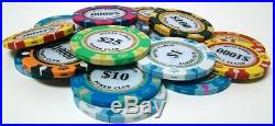 NEW 300 Piece Monte Carlo 14 Gram Clay Poker Chips Bulk Lot Pick Your Chips
