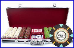 NEW 500 PC Claysmith The Mint 13.5 Gram Clay Poker Chips Set Black Aluminum Case
