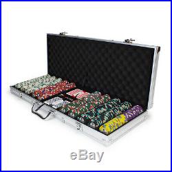 NEW 500 PC Showdown 13.5 Gram Clay Poker Chips Aluminum Case Set Pick Your Chips