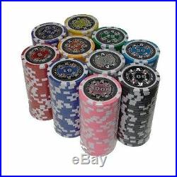NEW 500 Piece Ace Casino 14 Gram Clay Poker Chips Bulk Lot Select Denominations