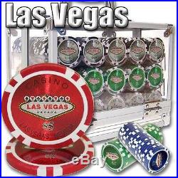 NEW 600 PC Las Vegas 14 Gram Clay Poker Chips Acrylic Case Set Pick Your Chips