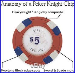 NEW 600 PC Poker Knights 13.5 Gram Clay Poker Chips Bulk Lot Mix or Match Chips