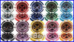 NEW 600 Piece Ultimate 14 Gram Clay Poker Chips Set with Aluminum Case Custom