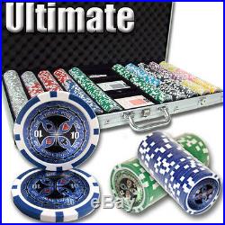 NEW 750 PC Ultimate 14 Gram Clay Poker Chips Set Aluminum Case Select Your Chips