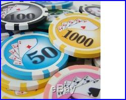 NEW 800 PIECE Yin Yang 13.5 Gram Clay Poker Chips Bulk Lot Select Denominations